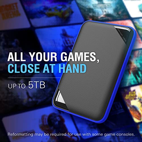 Silicon Power 2TB External Portable Hard Drive A62, Compatible with PS4 Xbox One PC and Mac