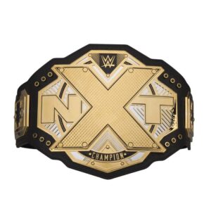 wwe authentic wear nxt championship commemorative title belt gold