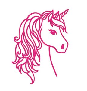 custom unicorn vinyl decal - unicorn bumper sticker, for tumblers, laptops, car windows - pick size and color