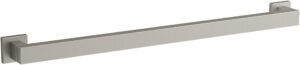 kohler k-23295-bn square grab bar, vibrant brushed nickel, 26 x 2 x 3 inches