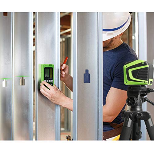 Huepar Self-leveling Laser Level with Rechargeable Li-ion Battery- Green Beam Cross Line Laser Level with Pulse Mode for Ceiling/Floor/Wall Application, Magnetic Metal Base Included - 5011GPro