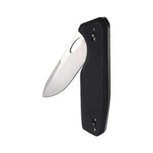 roxon phantasy folding knife survival pocket tool edc camping with replaceable knife blade (stainless steel handle)
