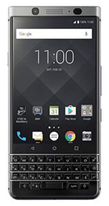 blackberry keyone 32gb bbb100-1 - 4.5" inch factory unlocked lte smartphone (silver) - international version - no warranty in the us - gsm only, no cdma (renewed)