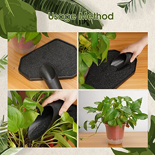 ORNOOU 10 Pieces Bonsai Soil Scoop Plastic Succulent Soil Scoop Indoor Plants Little Small Potting Shovel Bucket Shovel for Garden Planting,Random