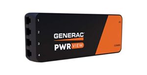 generac w2hem gnrc pwrview monitor, black, orange