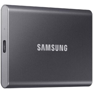 SAMSUNG SSD T7 Portable External Solid State Drive 1TB, Up to USB 3.2 Gen 2, Reliable Storage for Gaming, Students, Professionals, MU-PC1T0T/AM, Gray