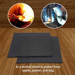 HANSWAY High Temp 24''X36''X1/8'' Carbon Fiber Welding Blanket Protect Work Area from Sparks & Splatte (24''X36''X1/8'')