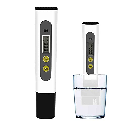 VOVCIG Tester, Meter Tester LCD Pen Quality with 0-9990 PPM Measurement Range Portable, for The aquaculture Industry Hospitals Swimming Pools Household tap Water Quality Testing