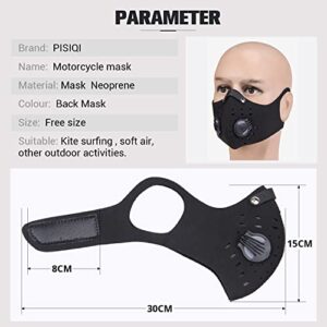 PISIQI Dust Mouth Face Cover Half Face Sports Face Protections Anti Dust Face Mouth Riding Cover with Valve Reusable Breathing Lightweight Face Shield Outdoor Facial for Men and Women