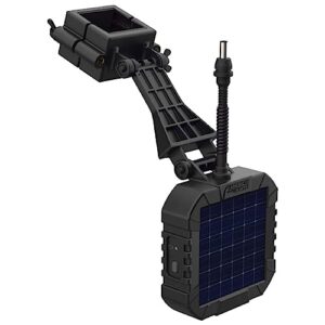 american hunter 6v power universal versatile durable solar panel with battery and mounting brackets included for game feeders,black