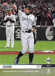 2020 topps mlb sticker baseball #159 ichiro seattle mariners sticker back #174 pete alonso new york mets mlb baseball peelable sticker trading card