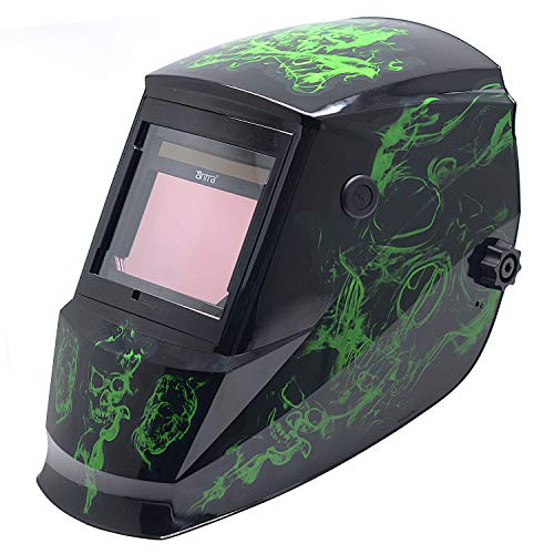 Antra True Color Top Optical 1/1/1/1 Wide Shade 3/5-14 Large Viewing 9.65 SQI Digital Solar Power Auto Darkening Welding Helmet DP6-12 Quick Grind Button TIG MIG/MAG MMA Plasma 6+1 Extra Lens Covers