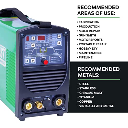 2021 Poweri-TIG 200T Digital DC TIG/Stick Welder LOW 2 Amp Start, Dual Voltage 110v/220v