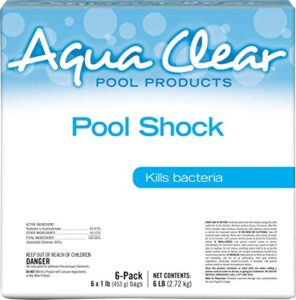 aqua clear pool products pool shock 6x1 lb.