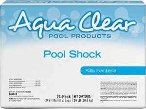 aqua clear pool products pool shock 24x1 lb.