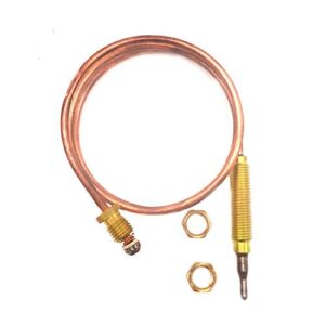 universal gas thermocouple 35" length, toaster oven, thermocoupler sensor, for gas fireplace bbq grill firepit water heater and gas refrigerator