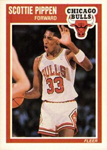 1989-90 fleer #23 scottie pippen basketball card chicago bulls