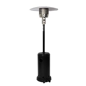 luckyermore outdoor patio heater for propane with wheels, 87”high outdoor patio heater gas heat for commercial and residential,36000 btu,etl certified