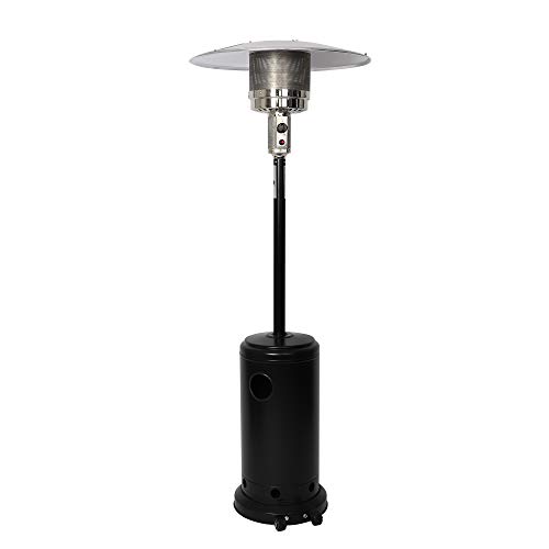 LUCKYERMORE Outdoor Patio Heater for Propane with Wheels, 87”High Outdoor Patio Heater Gas Heat for Commercial and Residential,36000 BTU,ETL Certified