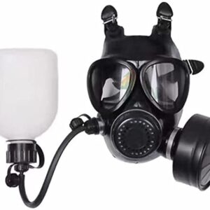 KYNG Gas Mask NBC Filter CBRN Respirator Mask Tactical Mask Face Mask MILITARY GRADE Halloween Mask with BOTTLE STRAW HOSE Fits All With Adjustable Straps Filter Made 2023