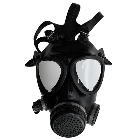 KYNG Gas Mask NBC Filter CBRN Respirator Mask Tactical Mask Face Mask MILITARY GRADE Halloween Mask with BOTTLE STRAW HOSE Fits All With Adjustable Straps Filter Made 2023