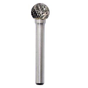 sd-5 tungsten carbide burr rotary file ball shape double cut with 1/4''shank for die grinder drill bit