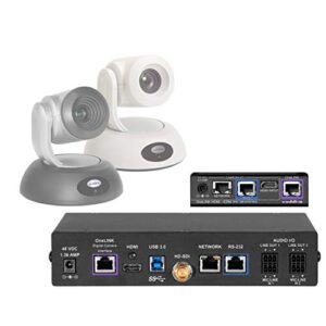 vaddio codec kit for onelink bridge to roboshot hdmi cameras, compatible with polycom 300, 310, 500 or 700 codecs