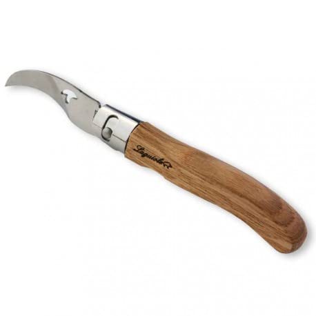 Mushroom Laguiole knife with wood pencil case - Direct from France