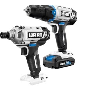 Hart 20v drill and impact driver kit