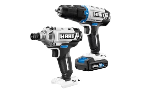 Hart 20v drill and impact driver kit