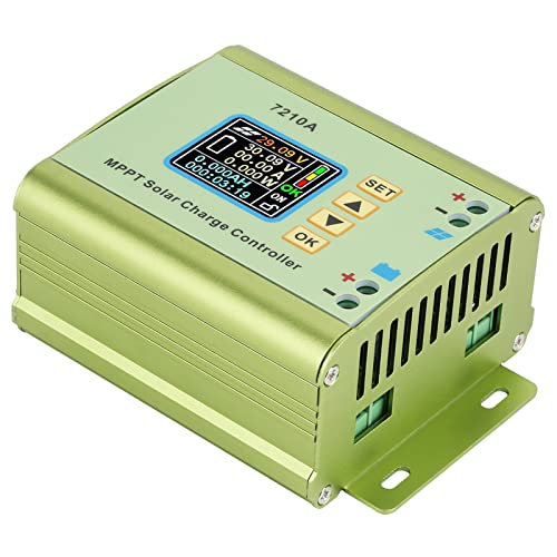 Akozon Solar Charge Controller LCD Display MPPT Solar Panel Charge Controller for Lithium Battery