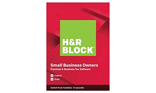 H&R Block Premium and Business 2019 Tax Software - PC Disk - Only for Windows