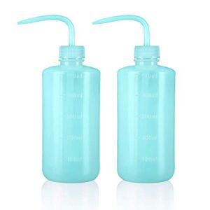 oubest squeeze bottles succulent watering bottle 500ml blue water squirt irrigation bottle squeeze sprinkling can plastic wash plant bottle 2pc