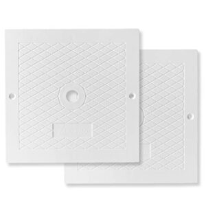 (2-pack) the exact 10'' skimmer lid replacement | compatible with hayward spx1082e, sp082, 1083, 1084,1085, and sp1086 | made of heavy-duty plastic and fits perfect like a glove