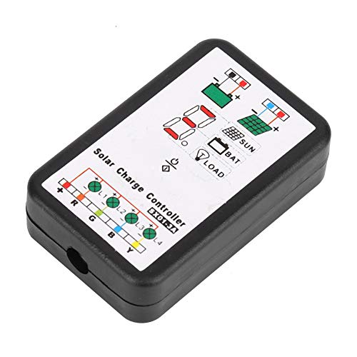 Solar Charge Controller, 6V 12V PWM Solar Charge Controller Support for Lithium and Ni Mh Batteries