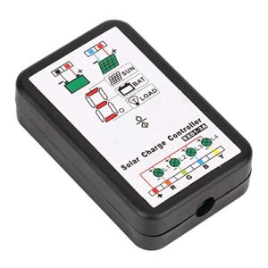 Solar Charge Controller, 6V 12V PWM Solar Charge Controller Support for Lithium and Ni Mh Batteries