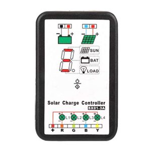 Solar Charge Controller, 6V 12V PWM Solar Charge Controller Support for Lithium and Ni Mh Batteries