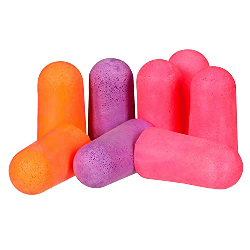 3M Disposable Earplugs, Hearing Protection for Events & Concerts, Mutli-Color, 32 NRR, 4-Pairs