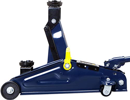 TCE AT82001U Torin Hydraulic Trolley Service/Floor Jack Combo with 2 Jack Stands, 2 Ton (4,000 lb) Capacity, Blue