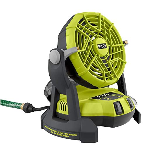 RYOBI 18-Volt ONE+ Bucket Top Misting Fan Kit