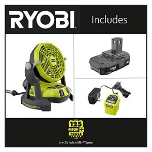 RYOBI 18-Volt ONE+ Bucket Top Misting Fan Kit