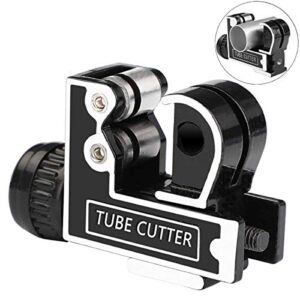 spurtar mini tubing cutter pipe cutter tube cutter tool 1/8 to 1-1/8 inch (3-28mm) for copper pipe, brass pipe, aluminum pipe