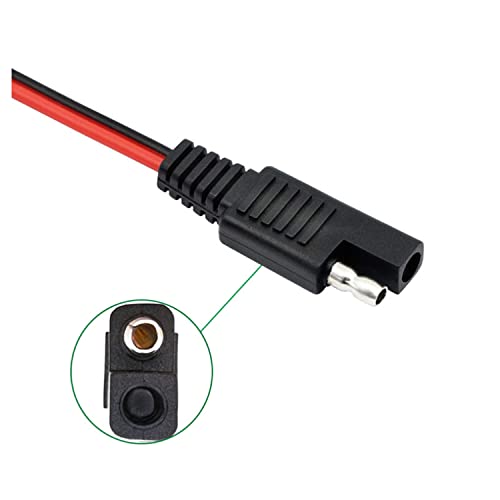 LIXINTIAN 12AWG SAE Connector Extension Cable, SAE Quick Connector Disconnect Plug SAE Automotive Extension Cable, Solar Panel SAE Plug (1m/3.28ft)