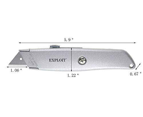 FixtureDisplays® Standard Utility Blades Box Cutter Razor Safety Dispenser Replacement 15047-2PK+15048-10PK-SNL Listing