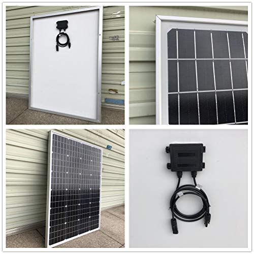 120 Watts 12 Volts Monocrystalline Solar Panel High Efficiency Module PV Panel for Battery Charging Boat Caravan RV and Any Other Off Grid Applications