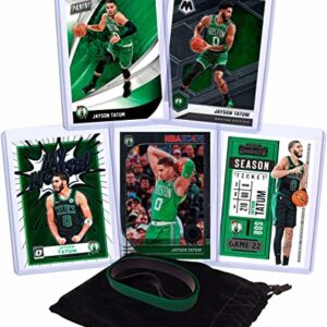 Jayson Tatum Basketball Cards Assorted (5) Bundle - Boston Celtics Trading Card Gift Pack