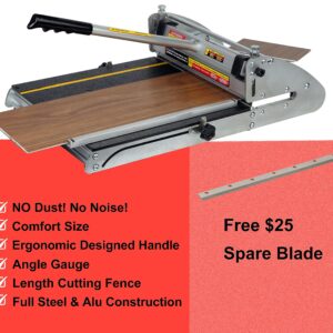 CUTTEREX 13" Free 360° Vinyl Laminate Floor Cutter for VCT, LVT, SPC, PVC, WPC, Rubber Floor and Rigid Core Vinyl Plank, 1 PC Free Spare Blade