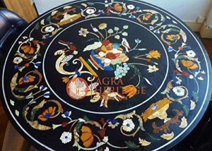 marble round dining table top pietrradura inlay housewarming gift for her