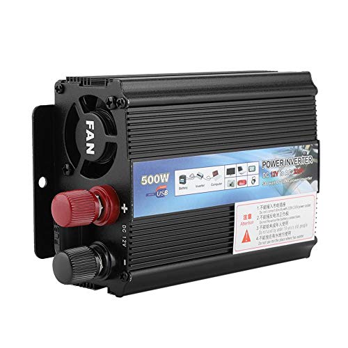 Power Inverter with Solar Panel 12 V,220V / 100V 500W Solar Inverter Converter, Solar Power Inverter for Household，Outdoors，Road Trips，etc(220V)