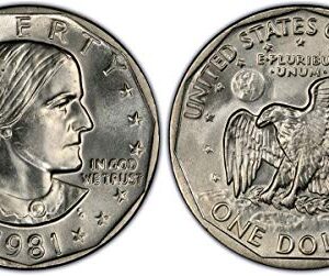 1981 P, D, S Susan B. Anthony Dollar 3 Coin Set Uncirculated